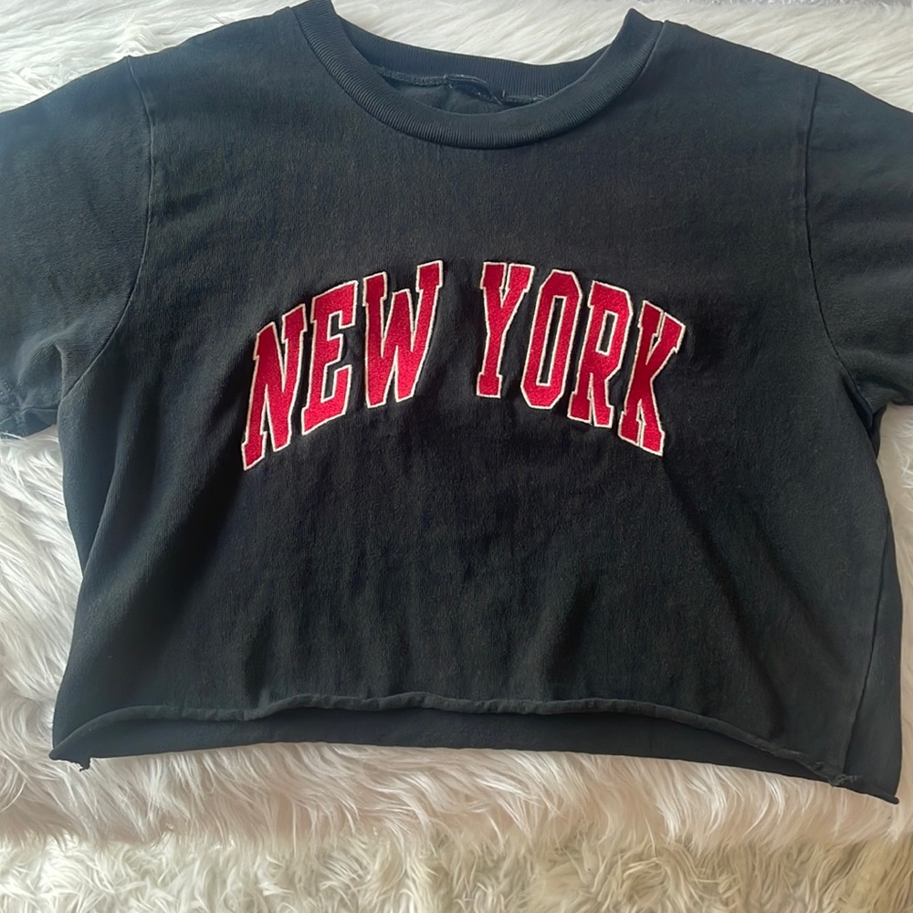 New York cropped  t shirt